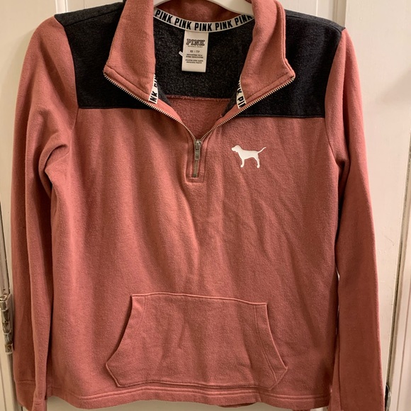PINK Victoria's Secret Sweaters - Victoria’s Secret PINK Pullover Half Zip - XS